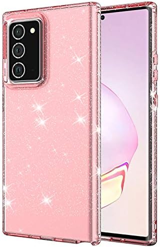 Dooge Galaxy Note 20 futrola, bling Sparkly Glitter Luxury Stiny Spark Girls Hyse, Hybrid Anti-Slick Slim