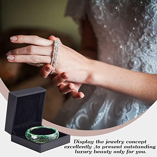 GORGECRAFT 3.6 x3. 6kožna prstenasta kutija baršunaste Unutrašnje kutije Premium nakit poklon angažman Organizator