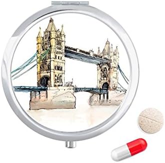 Londonski most u Londonu Engleska kutija za pilule džepna kutija za skladištenje lijekova
