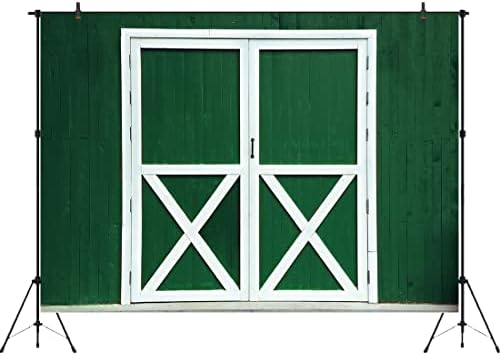 Aperturee zelena štala drvena pozadina vrata 7x5ft Vintage Western Farm fotografija pozadina kaubojska kaubojka