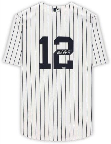 Wade Boggs New York Yankees AUTOGREMIO WHITE NIKE replika dres sa Hof 05 natpisom - autogramirani MLB dresovi