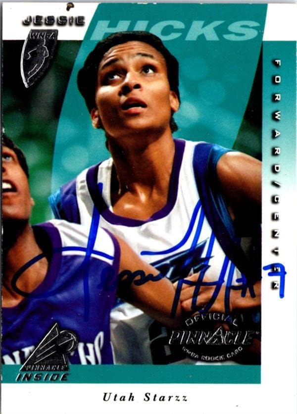 Jessie Hicks Autographing Basketball Card 1997 WNBA Pinnacle Unutrašnjost 18 - AUTOGREME KOŠARICE