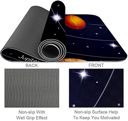 Siebzeh Solar System Premium Thick Yoga Mat Eco Friendly Rubber Health & amp; fitnes Non Slip Mat za sve