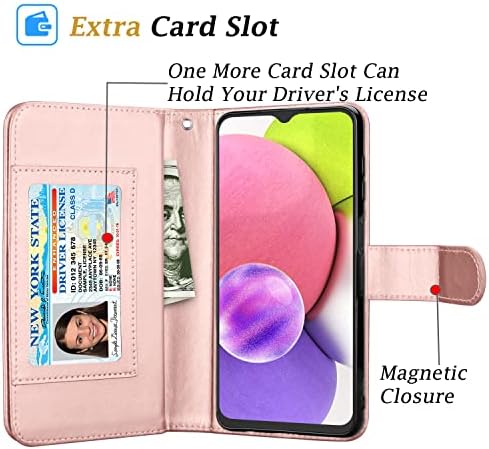 Takfox Galaxy A03s Case, za Samsung Galaxy A03s Wallet Case, sa držačem kreditne kartice slota Folio Flip