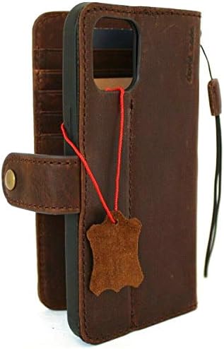 JAFO originalna prava tamna kožna torbica za iPhone 12 Pro Max Book ID prozor novčanik ručno rađeni luksuzne
