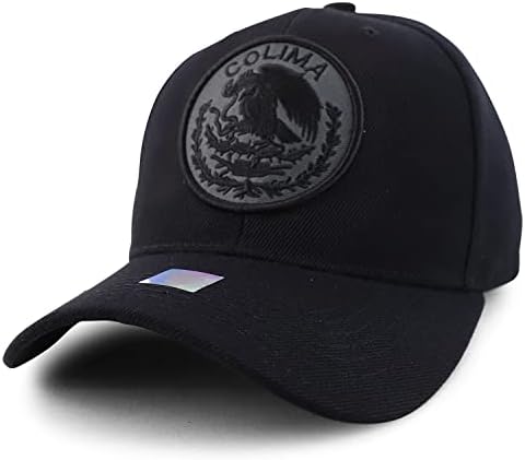 Trendy prodavnica odjeće gradovi Meksika kružni Logo vezena strukturirana bejzbol kapa