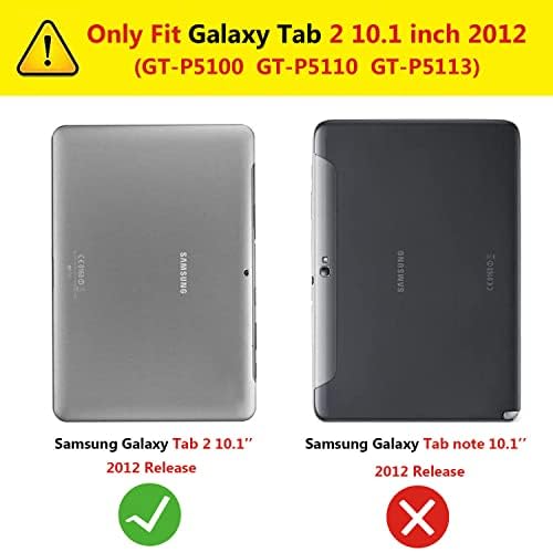 Slučaj za Samsung Galaxy Tab 2 10,1 inča 2012, rotirajuća postolja za rotiranje od 360 stupnjeva puni zaštitni