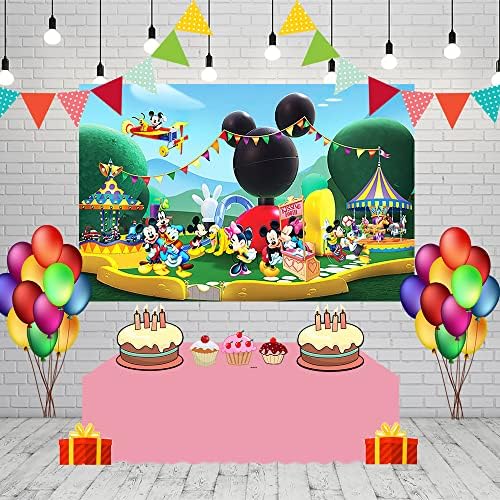 Mickey Mouse Clubhouse pozadina za rođendanske potrepštine 70. 8x47. 2 U Mickey Mouse Clubhouse Park tema