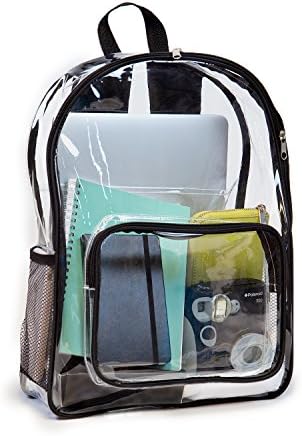 JUPOFF JO - Vidi me - čist ruksak za školu i putovanja - prozirna jasna jasne vrećice za koncerte, PVC ruksak