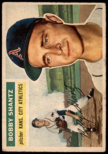 1956 TOPPS 261 Bobby Shantz Kansas City Athletics Dean's Cards 2 - Dobra atletska