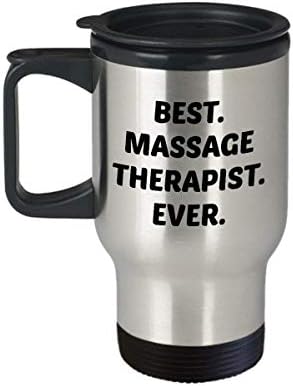 MASAGE TERAPIST PUTOVANJE Najbolji masažni terapeut ikad - smiješni čaj vrući kakao izolirani tulirani tulirani