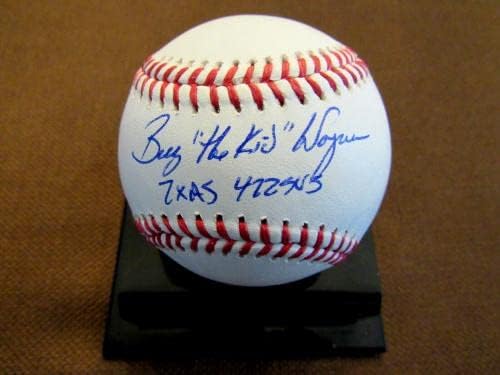 Billy Wagner The Kit 422 štedi 7x A Astros Mets potpisan auto bejzbol JSA baza - autogramirani bejzbol