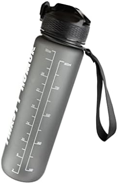 Žedna boca za humor sa slamom, tamna humora motivacijska boca za motivacijsku vodu s vremenskim markerom