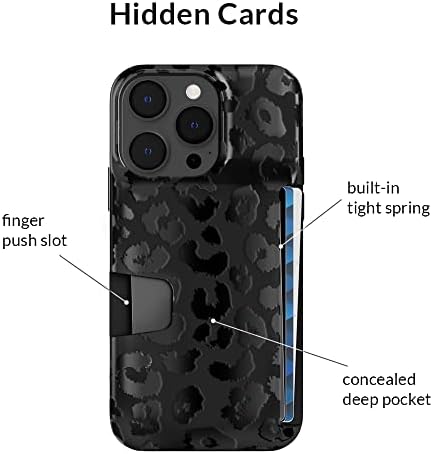 Baršun kavijar kompatibilan sa iPhone 14 Pro novčanik slučaj za žene-držač kreditne kartice Slot-slatka