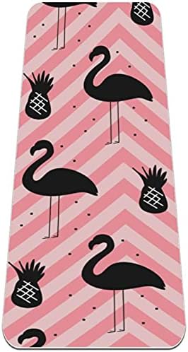 Flamingo Extra Thick Yoga Mat - Eco Friendly Non - slip Vježba & fitnes Mat Vježba Mat za sve vrste joge,