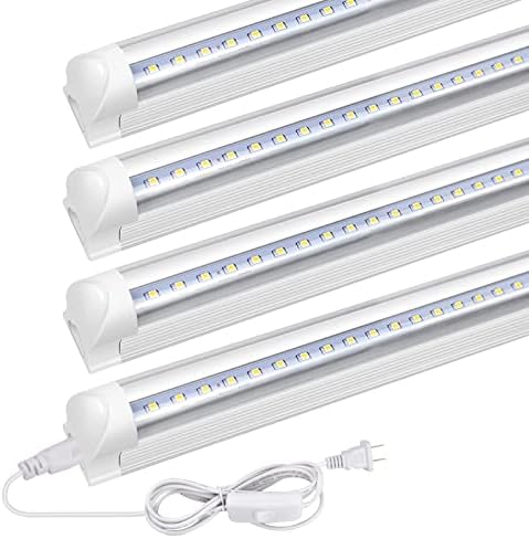 LightingWill LED T8 integrisano Učvršćenje 2FT, 10W, toplo bijelo 3000~3500K, Linkable LED svjetlo za trgovinu,
