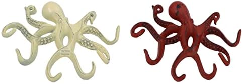 Plivanje Hobotnica Key kuka antikviteta / nevolje Slonovače / Vintage kuka / morska kuka / obalna kuka i