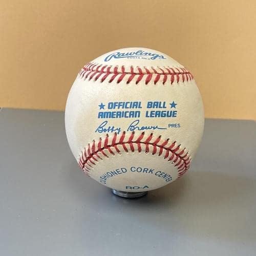 Cecil Fielder potpisao OAL B Brown Baseball Auto sa hologramom B & E - autogramirani bejzbol