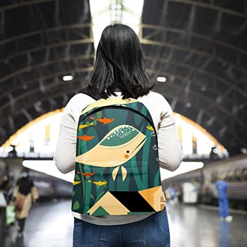 VBFOFBV ruksak za laptop, elegantan putni ruksak casual paketa za muškarce za muškarce, kornjače kitova