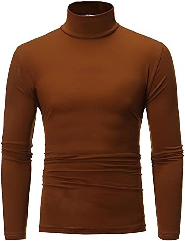 Realdo Muške modne termičke mokske košulje dugih rukava Casual Slim Fit Stretch Basic Dizajnirani Baselayers