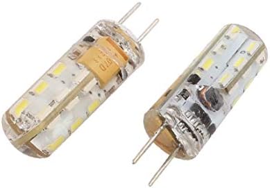 X-DREE 2kom AC/DC 12V 1.5 W G4 3014smd LED žarulja za kukuruz 24-LED silikonska lampa neutralna bijela(2kom