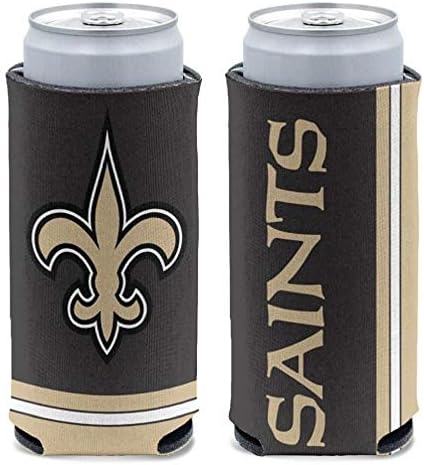 WinCraft NFL New Orleans Saints Slim Can Cooler, Timske boje, jedna veličina