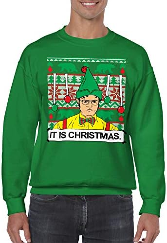 DuhovoForgirana odjeća Dwight To je božićni ružni džemper sa unisex-om