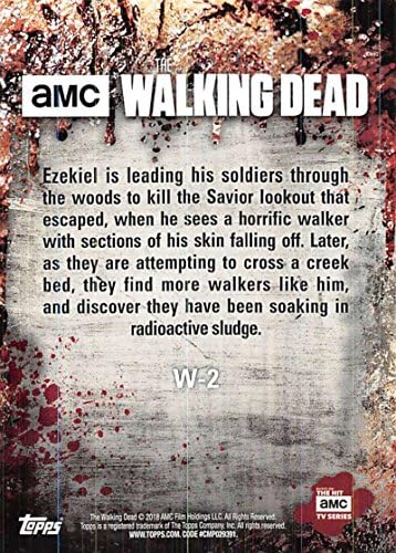 2018 TOPPS Walking Dead Sezona 8 Walkers W-2 Walker Trading Card