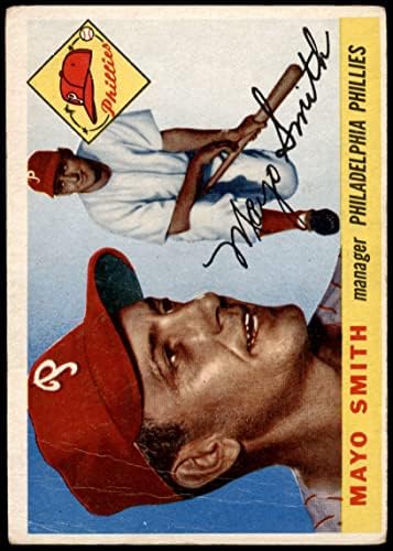 1955 TOPPS 130 Mayo Smith Philadelphia Phillies Dobar Phillies