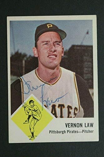 VERN-ovi zakon Pittsburgh Pirates potpisao je 1963. fleer 58 autogramirana vintage kartica - bejzbol ploče