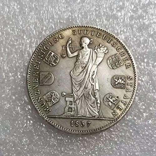 Starinski zanati 1837 Njemački srebrni dolar Kolebat kolekcija vanjske trgovine br. 1538