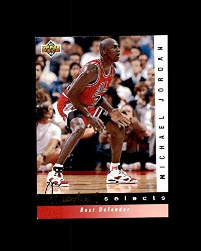 Michael Jordan / Best Defender Card 1992-93 Gornja paluba Jerry West Selects JW4 - nepotpisane košarkaške