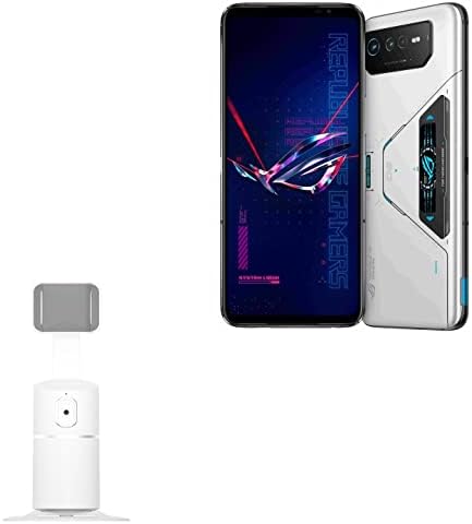 Boxwave Stand i Mount kompatibilan sa ASUS ROG telefonom 6 Pro - Pivottrack360 Selfie stalak, praćenje lica okretni nosač za Asus ROG telefon 6 Pro - zimska bijela