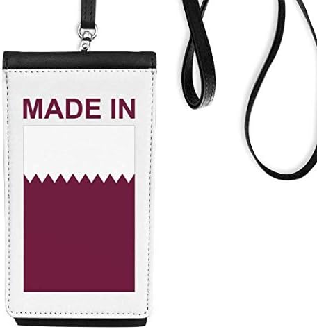 Napravljen u Katarskoj zemlji Love Telefon novčanik torbica Viseće mobilne torbice Crni džep