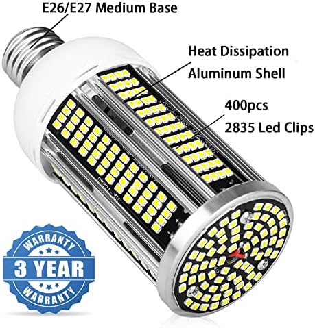 400w ekvivalentna LED žarulja za kukuruz, 5040lumen 5000K 36W Daylight White, 85v-265V Super svijetla LED