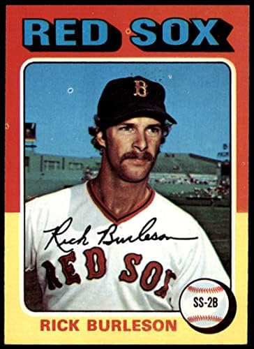 1975 TOPPS 302 Rick Burleson Boston Red Sox NM + Red Sox
