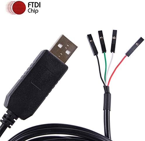 USB do TTL serijski 5V 3,3v adapter kabela TX RX VCC GND PILOUT sa 4-polnika 0,1 inčni pitch ženski utičnica