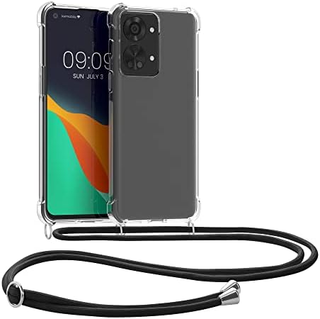 KWMobile Crossbody Case kompatibilan sa OnePlus Nord 2T futrolom - Clear TPU telefon s kablom za kabel sa
