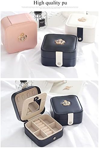 WIONC jednostavna korejska kreativna putovanja prenosiva kutija za nakit naušnice kožna kutija za odlaganje