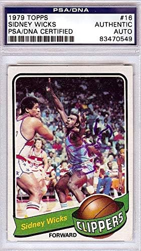 Sidney Wicks autogramirana 1979 kartica # 16 San Diego Clippers PSA / DNK # 83470549 - Košarka autogramene kartice