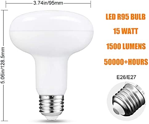 18w LED R95 BR30 sijalica, ekvivalent od 150 W, hladno bijela 6000k, baza 1800lm E26, unutrašnja poplavna