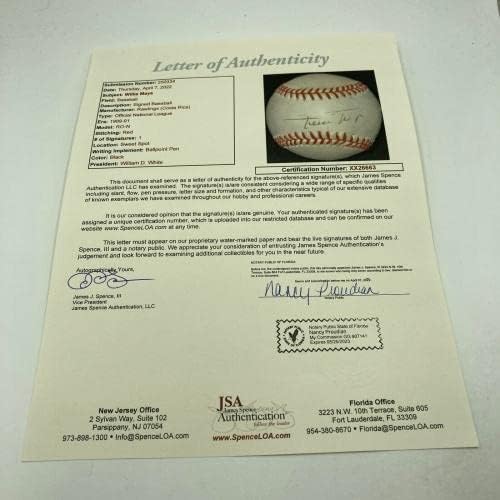Willie Mays potpisala je bejzbol nacionalne lige sa JSA COA - autogramiranim bejzbolama