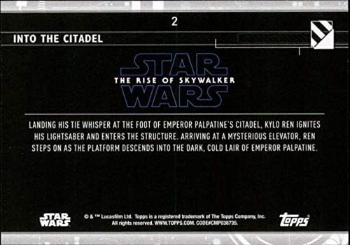 2020 TOPPS STAR Wars Raspon Skywalker serije 2 Purple 2 u karticu CITADEL Kylo Ren Trading