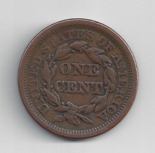 1839-1856 Pletena kosa Veliki cent g / vg
